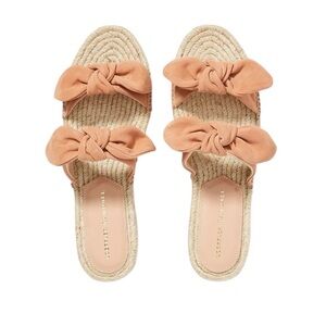 Loeffler Randall - NWOB Daisy Espadrille Slide Sandals Bow Detail Sz 39